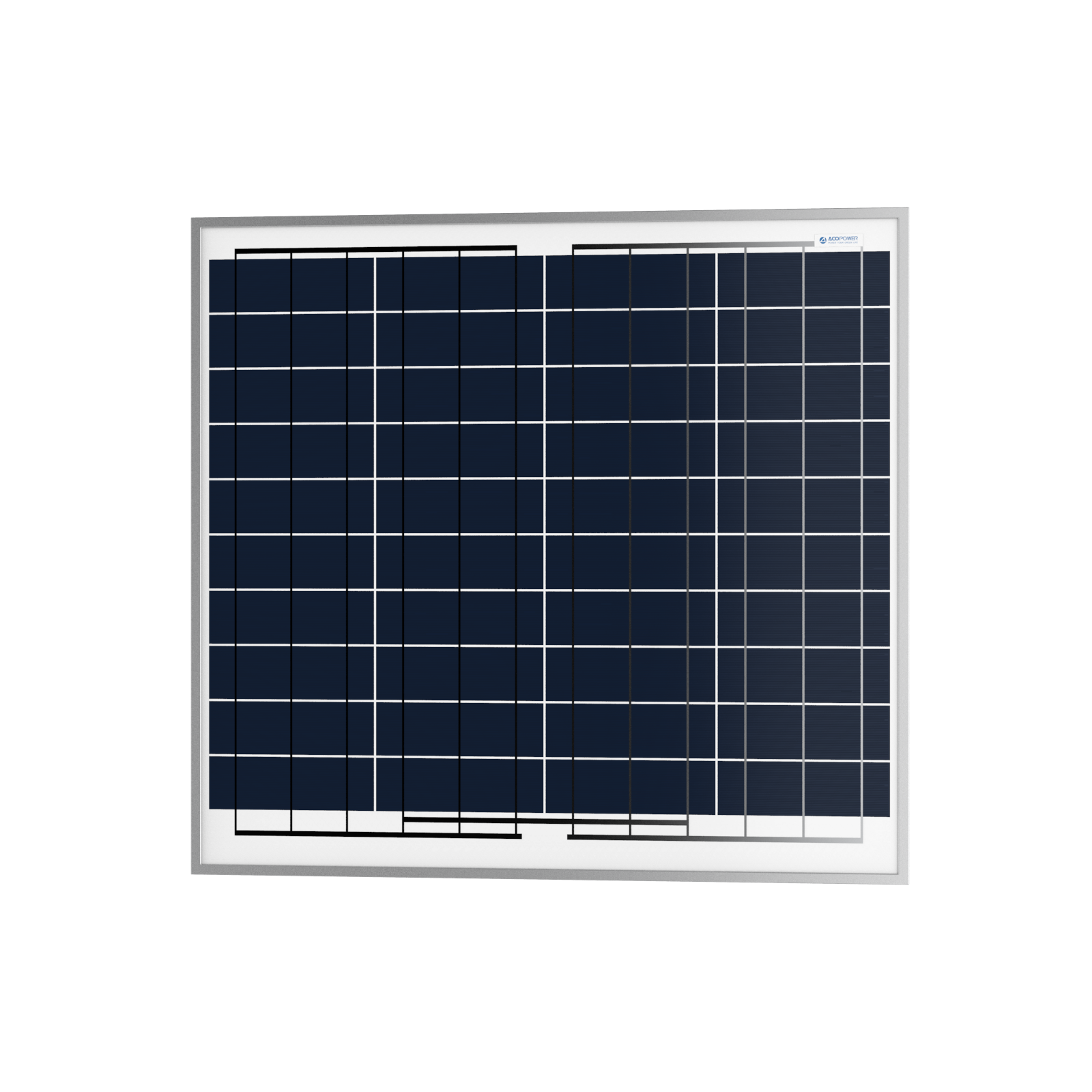 ACOPOWER 60 Watts Polycrystalline Solar Panel, 12V