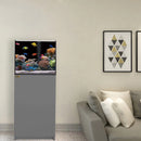 Aqua Dream 37 Gallon Coral Reef Aquarium Ultra Clear Glass Tank & Built in Sump Silver REEF-450-SILVER - Serenity Provision