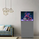 Aqua Dream 90 Gallon Coral Reef Aquarium Ultra Clear Glass Tank & Built in Sump Silver REEF-800-SILVER - Serenity Provision