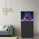 Aqua Dream 90 Gallon Coral Reef Aquarium Ultra Clear Glass Tank & Built in Sump All Black REEF-800-BK - Serenity Provision