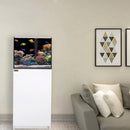 Aqua Dream 50 Gallon Coral Reef Aquarium Ultra Clear Glass Tank & Built in Sump All White REEF-500-WT - Serenity Provision