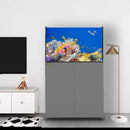 Aqua Dream 100 Gallon Coral Reef Aquarium Ultra Clear Glass Tank & Built in Sump Silver REEF-900-SILVER - Serenity Provision