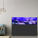 Aqua Dream 250 Gallon Coral Reef Aquarium Ultra Clear Glass Tank & Built in Sump All Black REEF-2000-BK - Serenity Provision