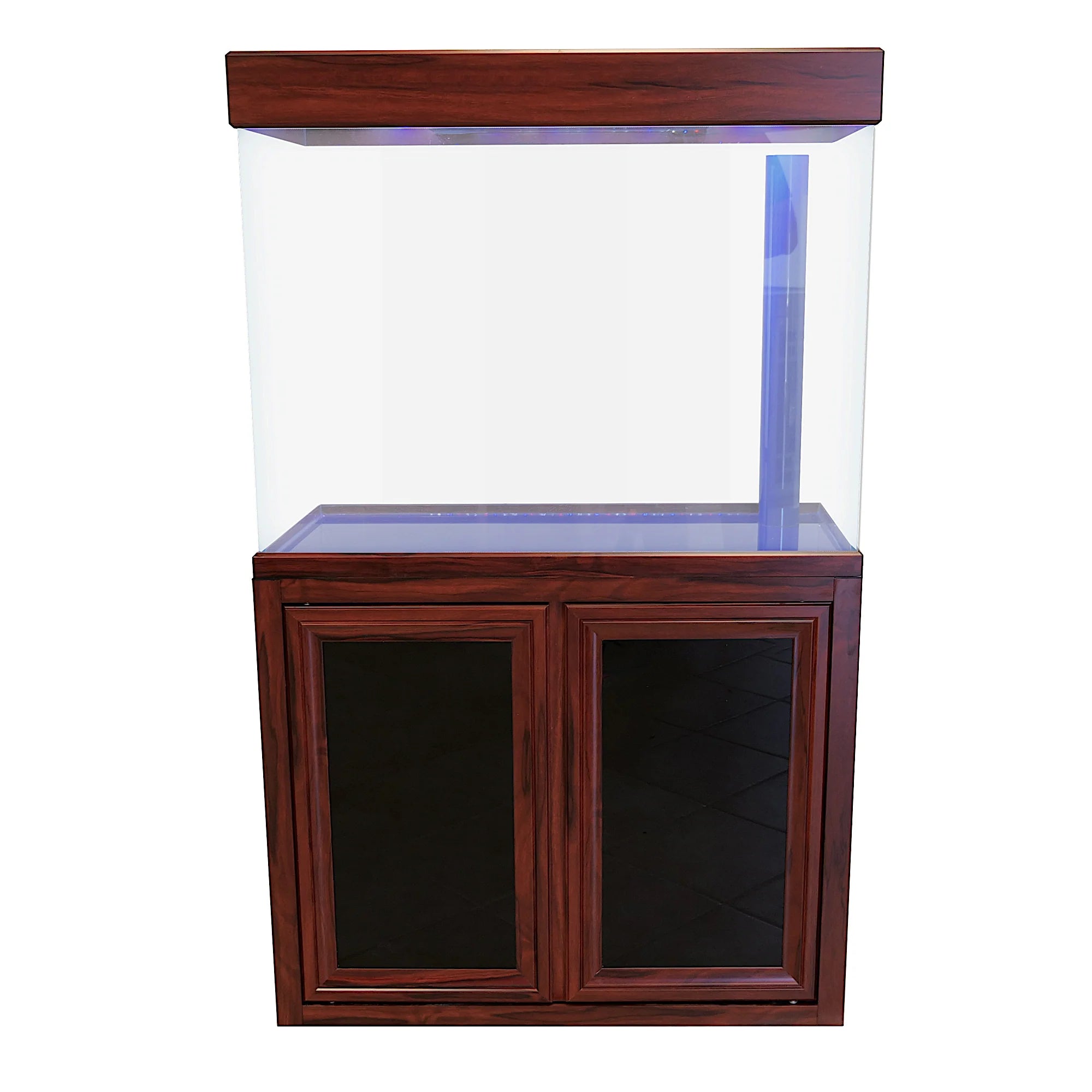 Aqua Dream 50 Gallon Tempered Glass Aquarium Redwood AD-860-RW - Serenity Provision