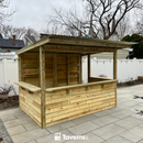 Taverns-To-Go 10 x 7 ft The 7-Up Backyard Patio Bar(X-Large)