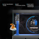 Aqua Dream 135 Gallon Tempered Glass Aquarium Black and Gold AD-1260-BK - Serenity Provision