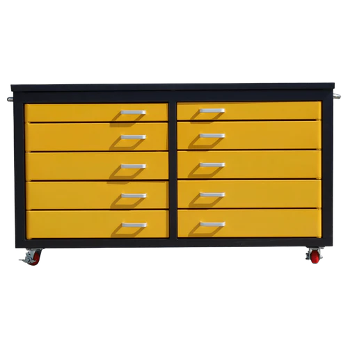 Chery Industrial 6ft Storage Cabinet with Workbench (10 Drawers) - WW000196