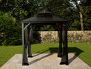 Gazebo Penguin Shefford Gazebo 10'x10' Aluminum Frame Black - 71010-42