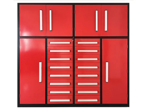 Chery Industrial 7' Garage Storage Cabinets (16 Drawers) - WW000201