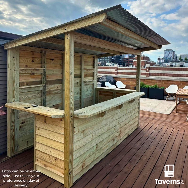 Taverns-To-Go 10 x 5 ft The Dunbar Backyard Patio Bar (LARGE)