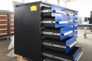 7' Garage Storage Cabinets with Workbench (20 Drawers)