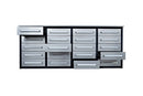 7' Garage Storage Cabinets with Workbench (20 Drawers)