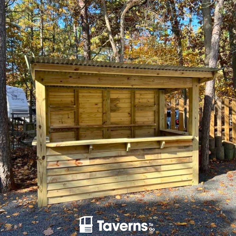 Taverns-To-Go 11 x 6 ft Dunbar Deluxe Backyard Patio Bar(LARGE)