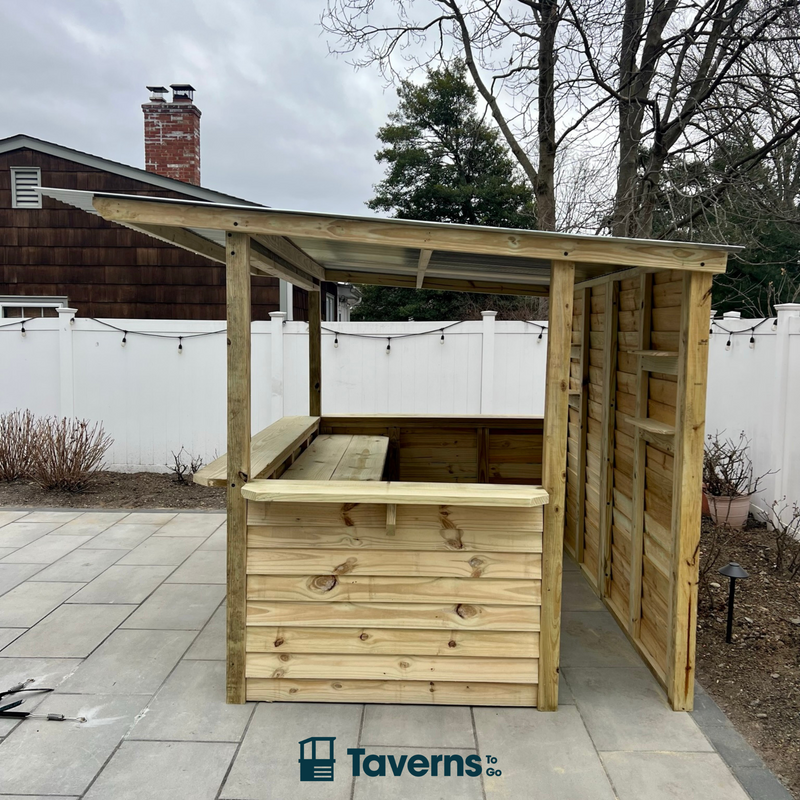 Taverns-To-Go 10 x 7 ft The 7-Up Backyard Patio Bar(X-Large)