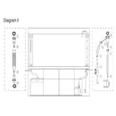 Aqua Dream 135 Gallon Tempered Glass Aquarium White and Gold AD-1260-WT - Serenity Provision