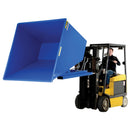 Vestil Steel Heavy Duty Self Dumping Hopper 5 Cubic Yard 6000 Lb. Capacity Blue - D-500-HD