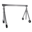 Vestil Aluminum Adjustable Height Gantry Crane with Pneumatic Casters 8 Ft. Wide x 8 Ft. Max Usable Height 1,500 Lb. Capacity Silver - AHA-15-8-8-PNU
