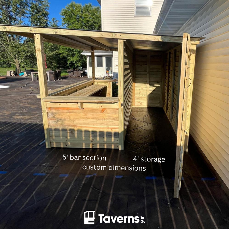 Taverns-To-Go 10 x 10 ft The Storehouse Backyard Patio Bar
