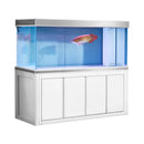 Aqua Dream 230 Gallon Tempered Glass Aquarium White and Silver AD-1760-WS - Serenity Provision