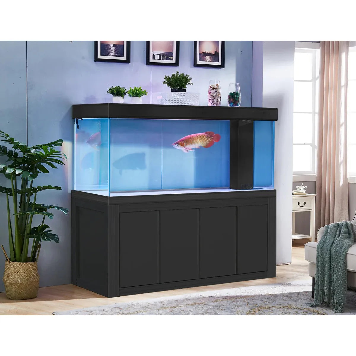 Aqua Dream 230 Gallon Tempered Glass Aquarium Black Premium AD-1760-BP - Serenity Provision
