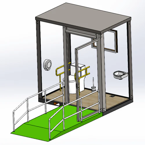 Bastone Handicap-Accessible Portable Restroom for Disabled - PM000122 - Serenity Provision