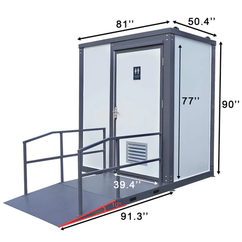 Bastone Handicap-Accessible Portable Restroom for Disabled - PM000122 - Serenity Provision
