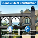 18x6 ft Steel Dual Swing Driveway Gate - PARIS Style