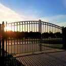 18x6 ft Steel Dual Swing Driveway Gate - PARIS Style