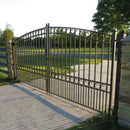 18x6 ft Steel Dual Swing Driveway Gate - PARIS Style