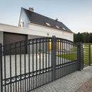 18x6 ft Steel Dual Swing Driveway Gate - PARIS Style
