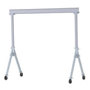 Vestil Aluminum Fixed Gantry Crane with Glass Filled Nylon Locking Casters 12 Ft. x 10 Ft. 2000 Lb. Capacity Silver - FHA-2-12-10