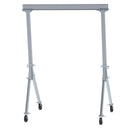 Vestil Aluminum Fixed Gantry Crane with Glass Filled Nylon Locking Casters 8 Ft. x 10 Ft. 2000 Lb. Capacity Silver - FHA-2-8-10