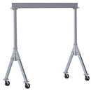 Vestil Aluminum Fixed Gantry Crane with Phenolic Locking Casters 12 Ft. x 10 Ft. 4000 Lb. Capacity Silver - FHA-4-12-10