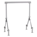 Vestil Aluminum Fixed Height Gantry Crane With Adjustable Leveling Option 10ft. X 10 ft. 2000 lb. Capacity Silver - FHA-2-10-10-ALO