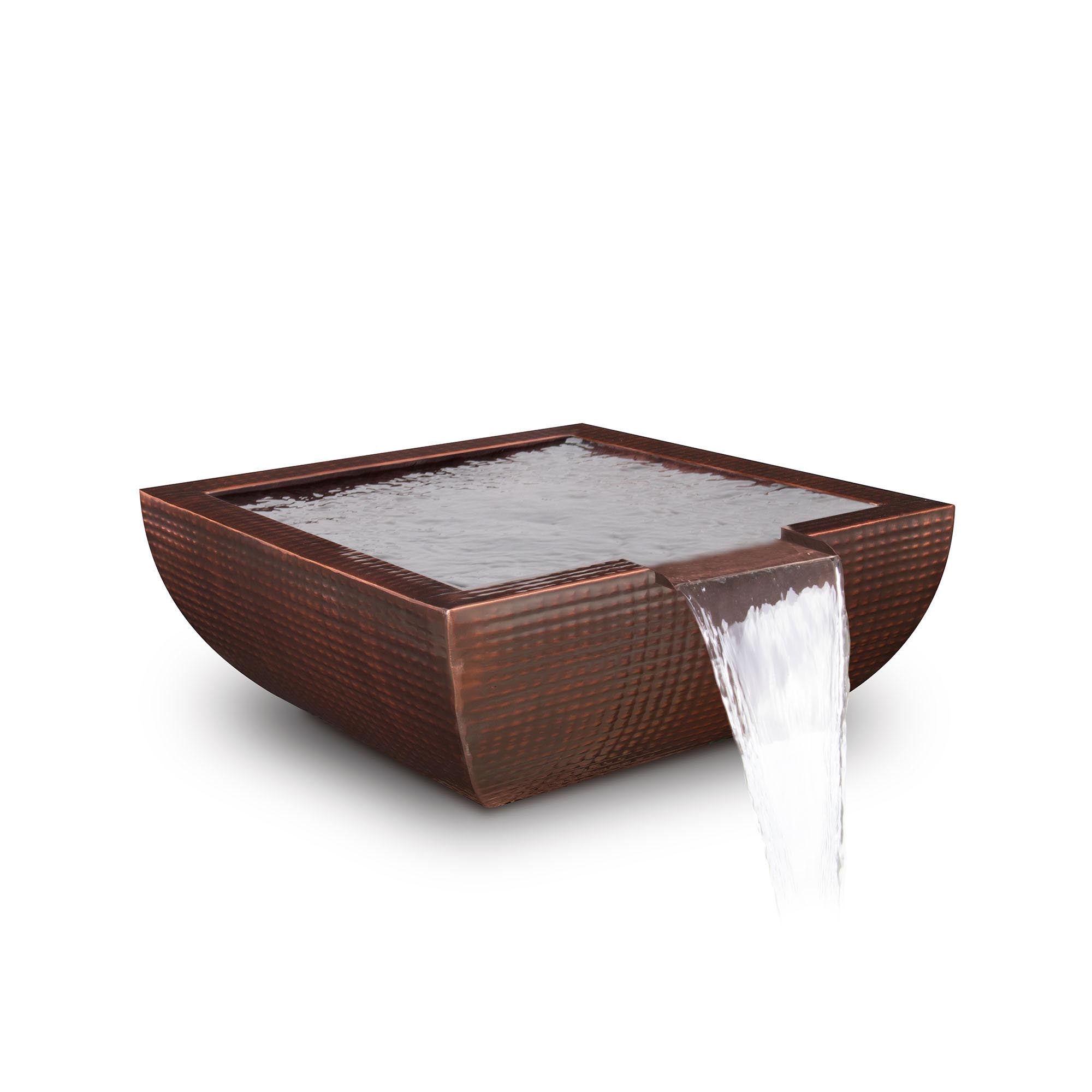 The Outdoor Plus Avalon Water Bowl Hammered Patina Copper OPT-XXAVCPWO - Serenity Provision