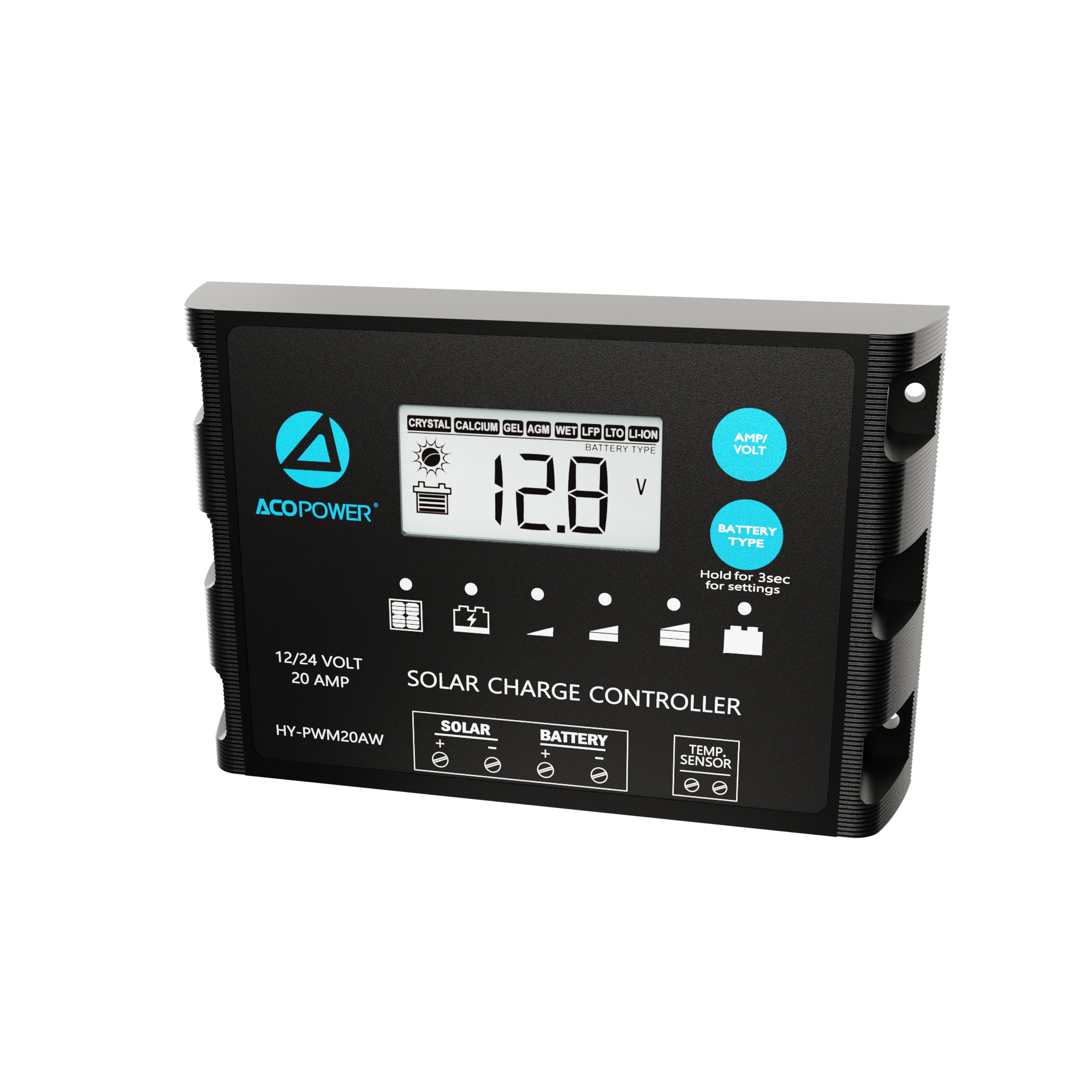 ACOPOWER ProteusX 20A PWM Charge Controller