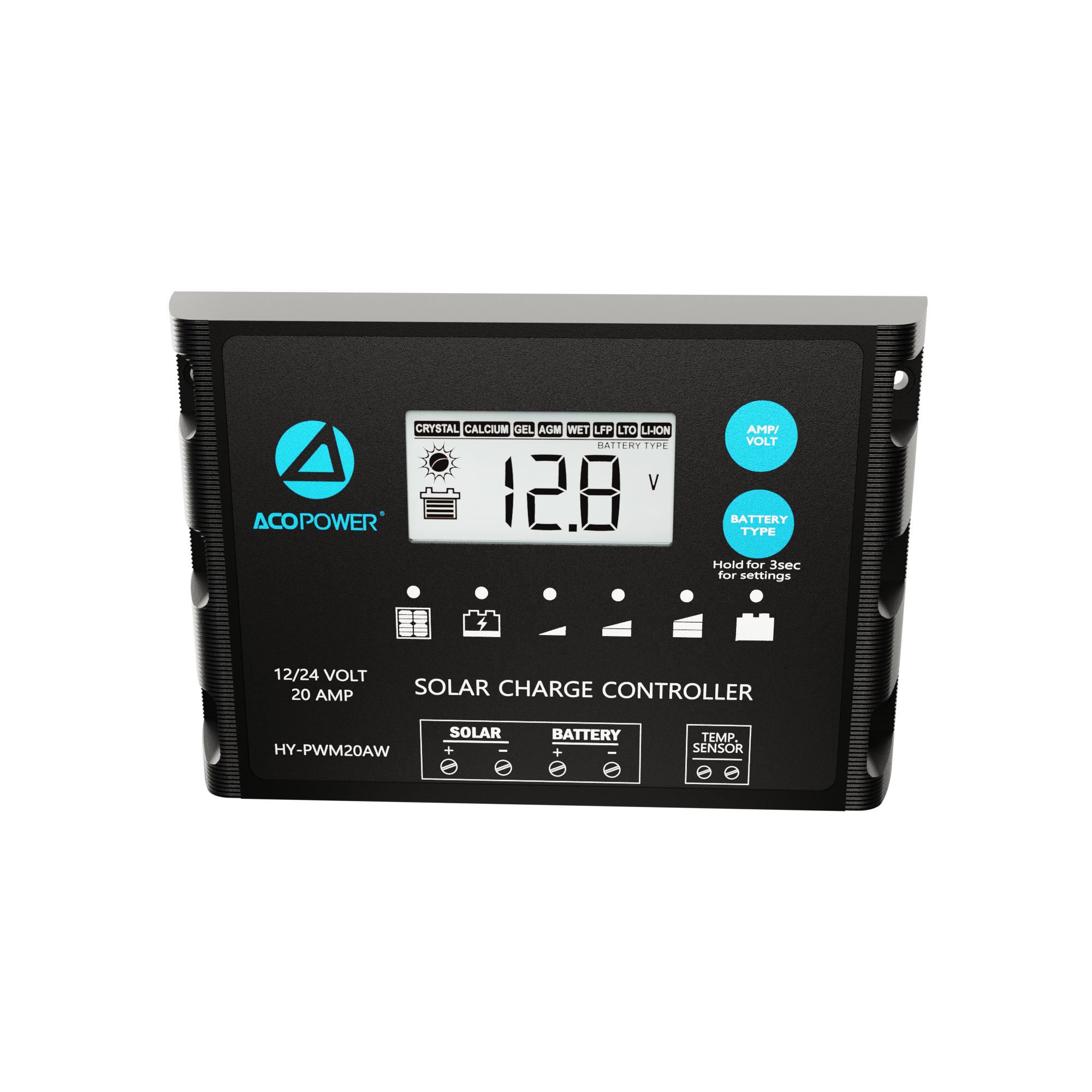 ACOPOWER ProteusX 20A PWM Charge Controller