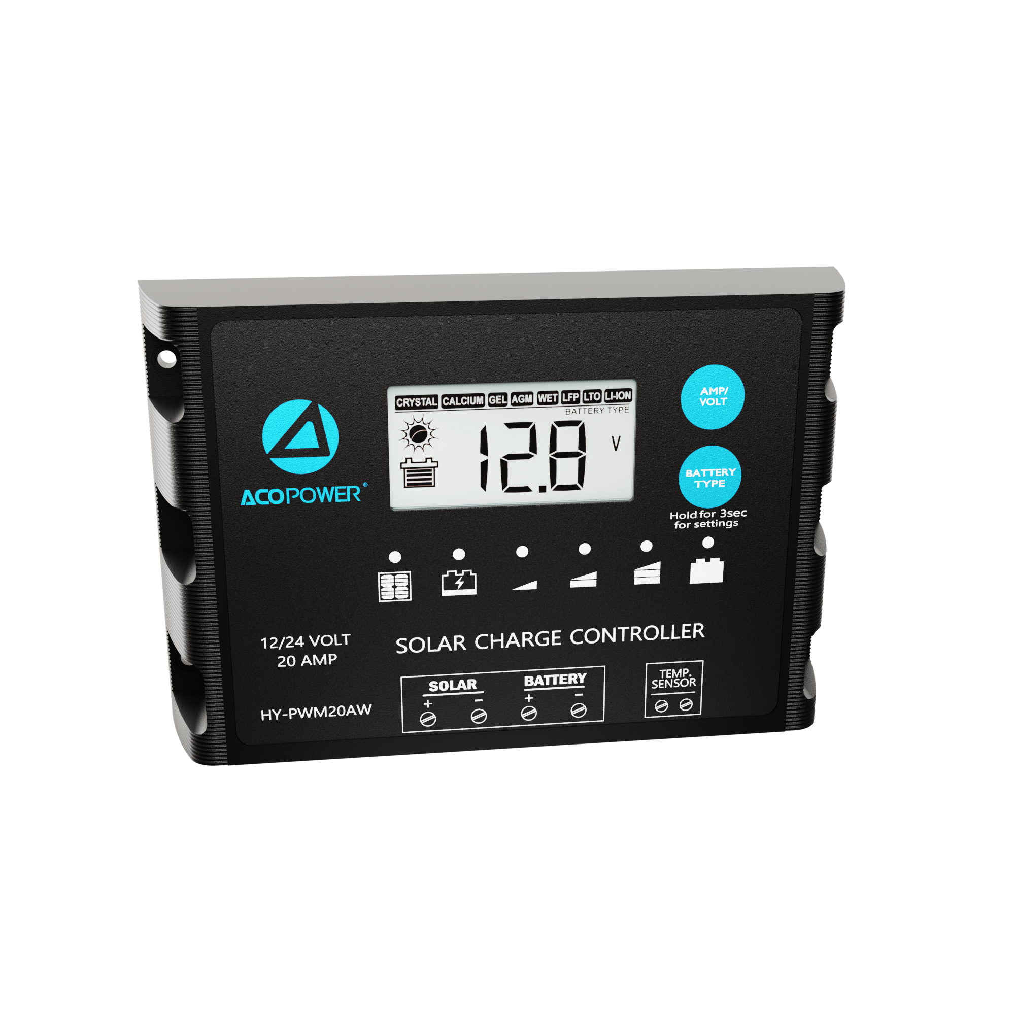 ACOPOWER ProteusX 20A PWM Charge Controller