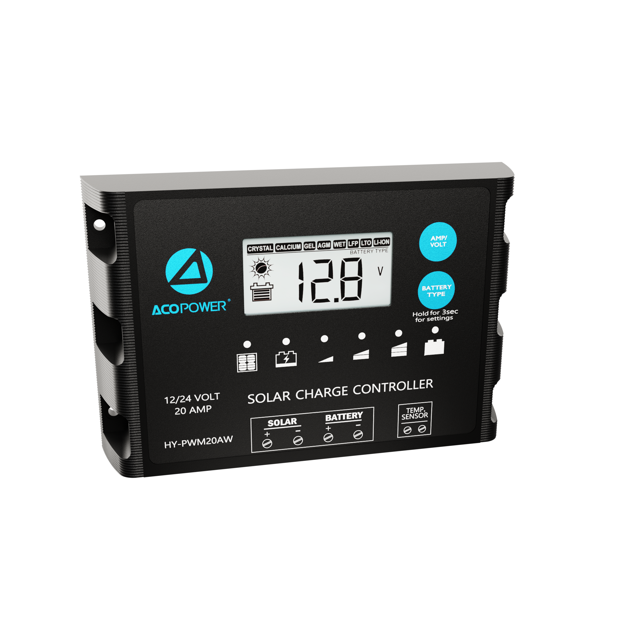 ACOPOWER ProteusX 20A PWM Charge Controller