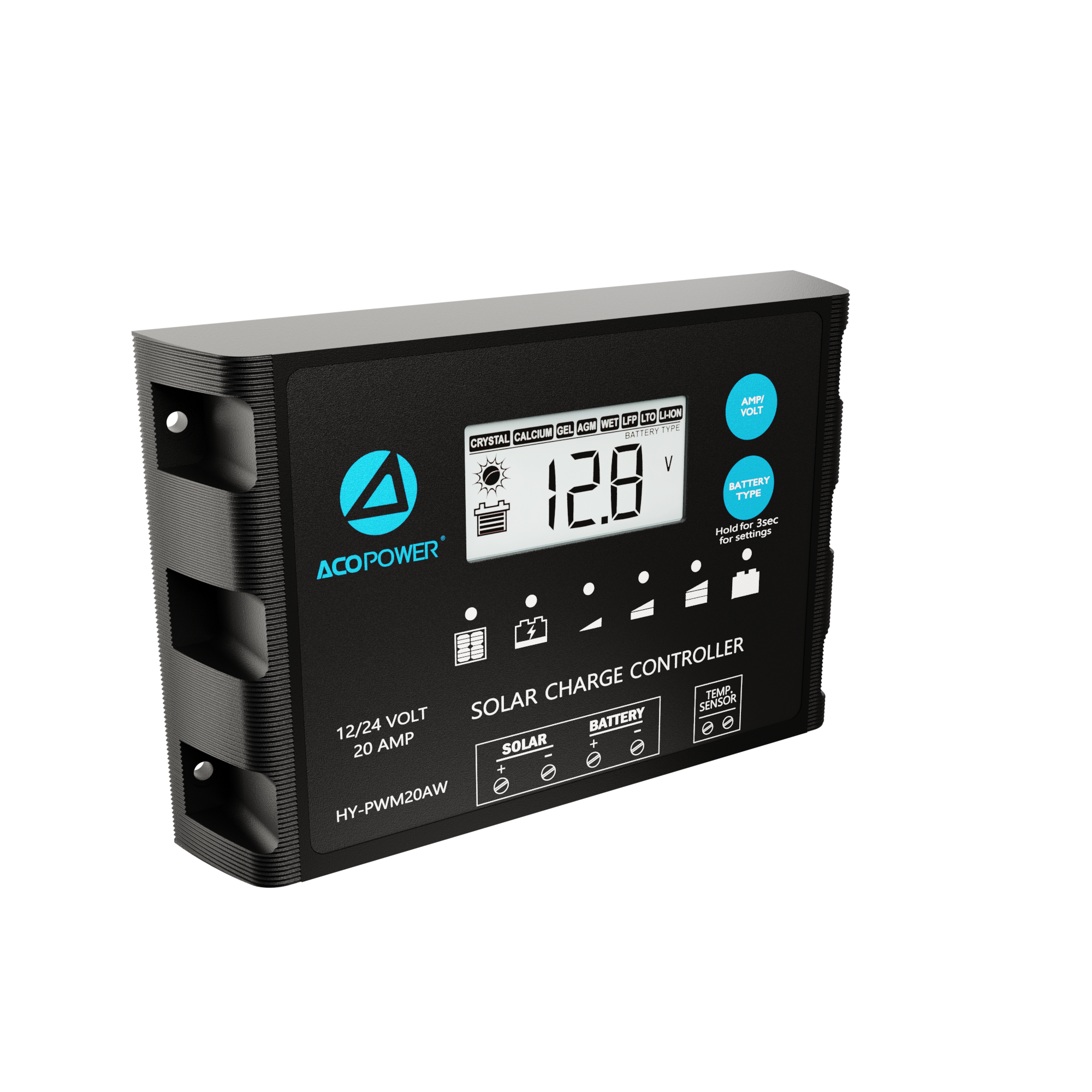 ACOPOWER ProteusX 20A PWM Charge Controller