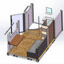 Bastone Portable Office with Bedroom and Bathroom - SUIMO87WH01 - Serenity Provision