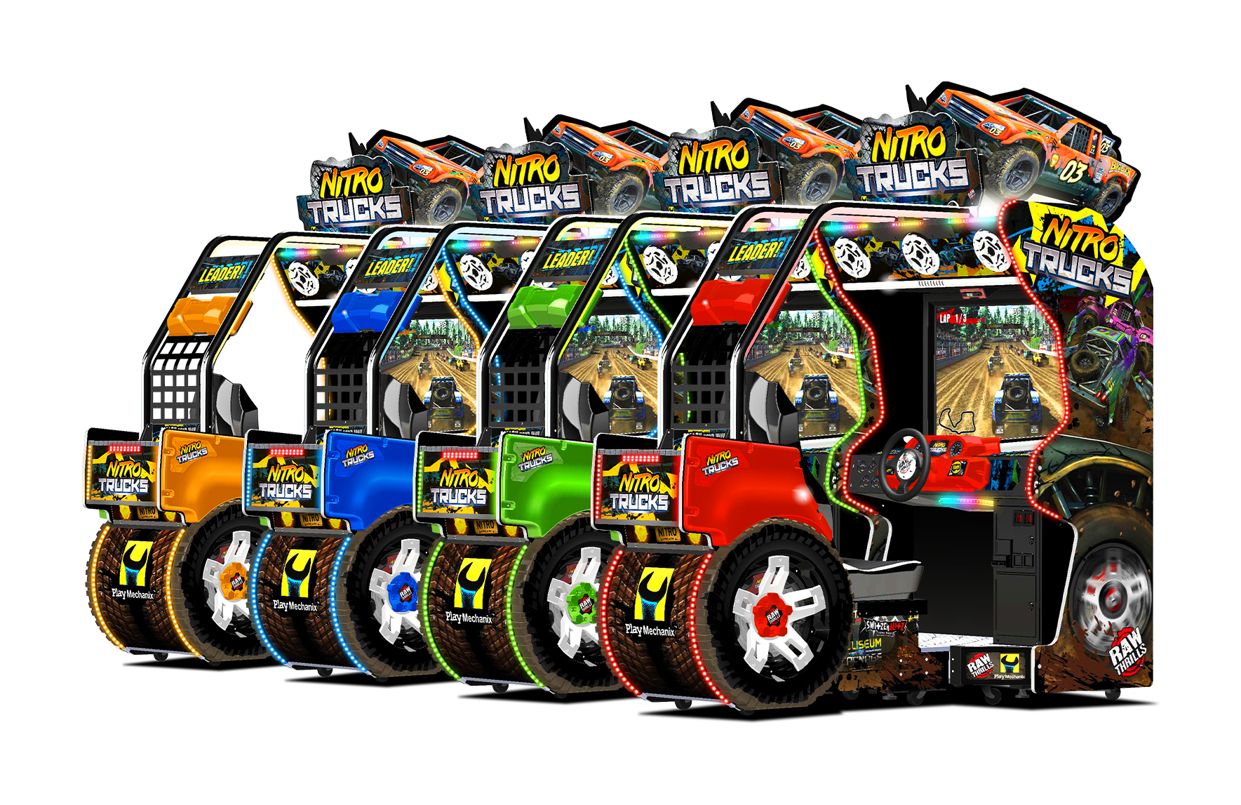 Raw Thrills Nitro Trucks Arcade Game