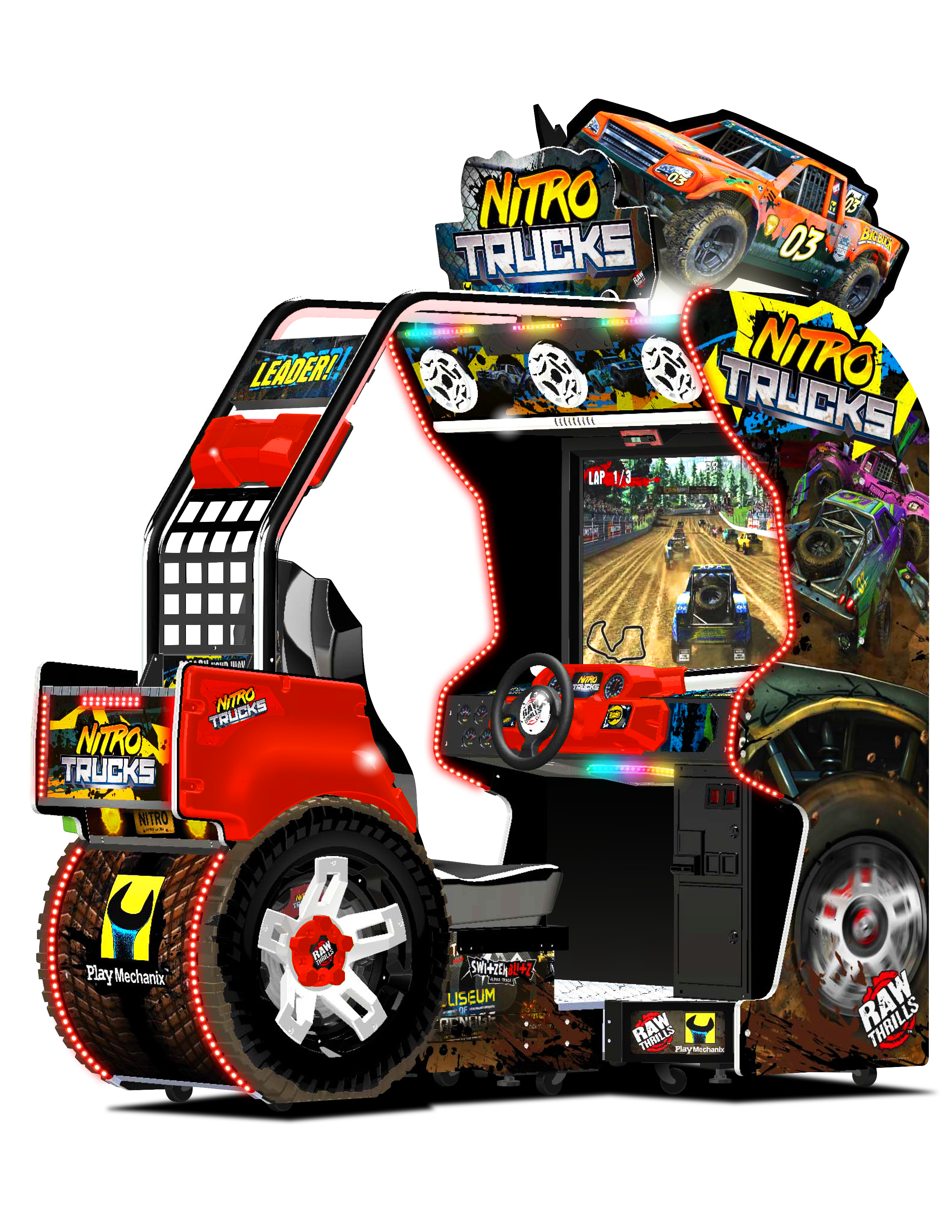 Raw Thrills Nitro Trucks Arcade Game