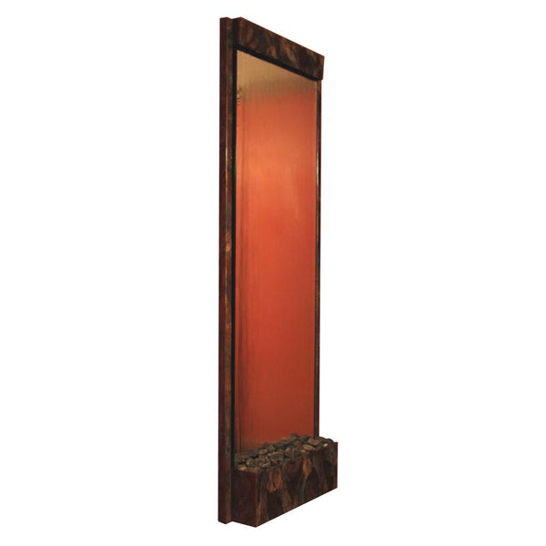 Aura Waterfalls Bronze Mirror Wall Fountain | 4ft