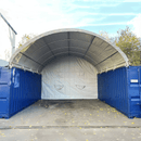 Gold Mountain 20x20 ft Container Shelter with Closed Back Panel