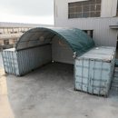 Gold Mountain 20x20 ft Container Shelter with Closed Back Panel