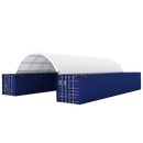 Gold Mountain 20x40 ft Container Shelter with Closed Back Panel