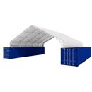 Gold Mountain 40'x40'x15' Double Truss Peak Container Canopy Shelter