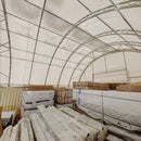 Gold Mountain 40x40x15 ft Container Shelter with Closed Back Panel