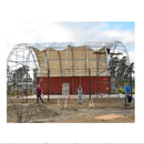 Gold Mountain 40x40x15 ft Container Shelter with Closed Back Panel